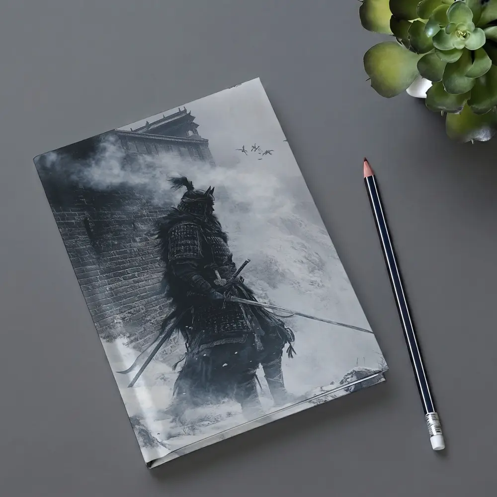 Samurai Warrior Snow Fortress Misty Winter – Notebooks