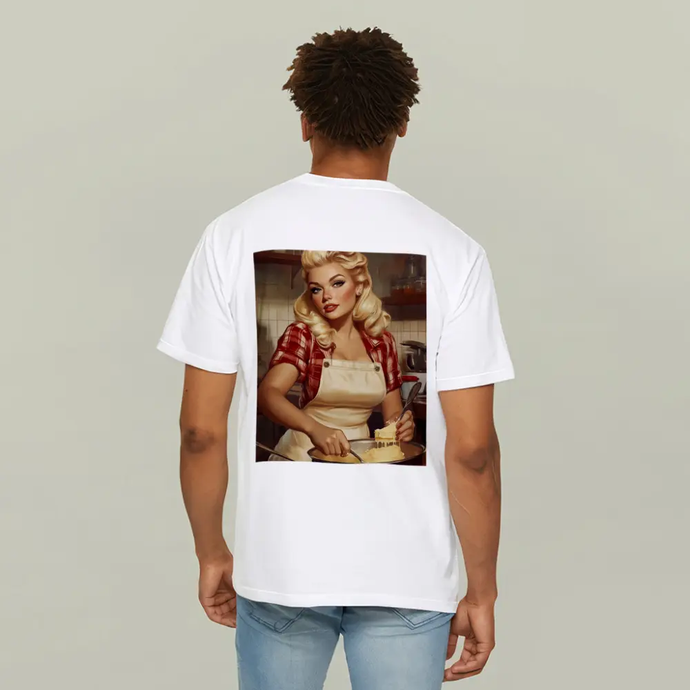 Retro Pin Up Girl Cooking Kitchen Art – T-Shirts