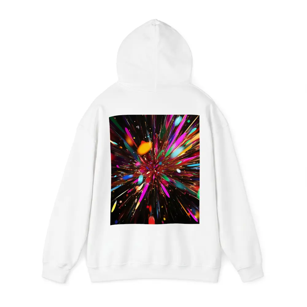 Colorful Abstract Explosion Burst Dark Background – Hoodies