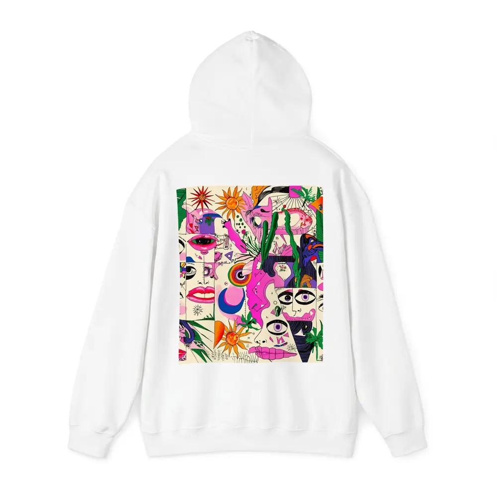 Trippy Collage Art Faces Eyes Surreal – Hoodies