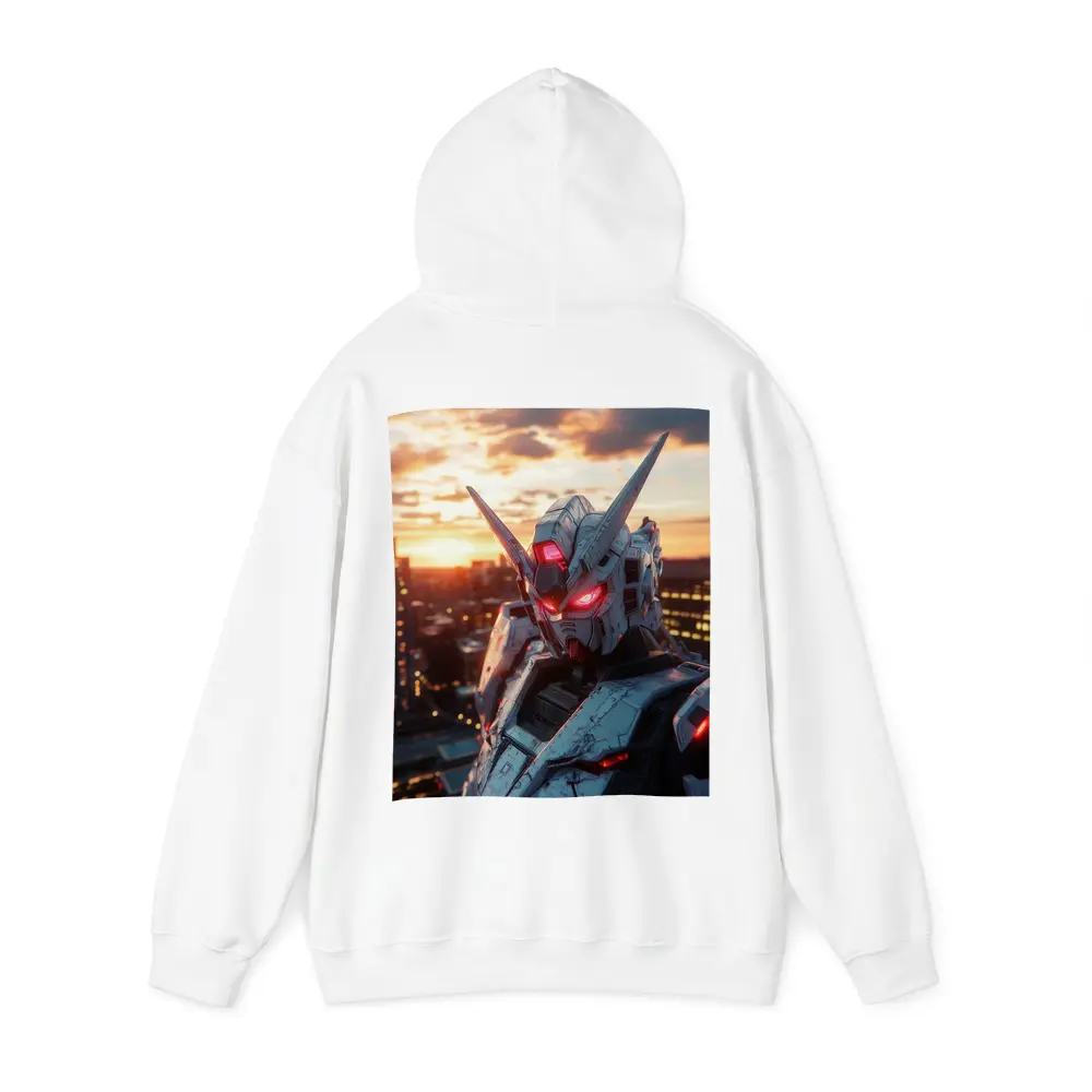 Gundam Robot Red Eyes Sunset City – Hoodies