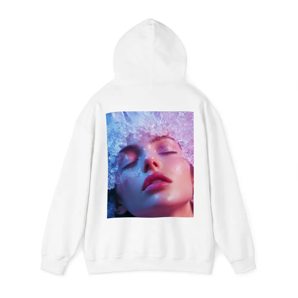 Woman Ice Crystal Crown Ethereal Fantasy Portrait – Hoodies