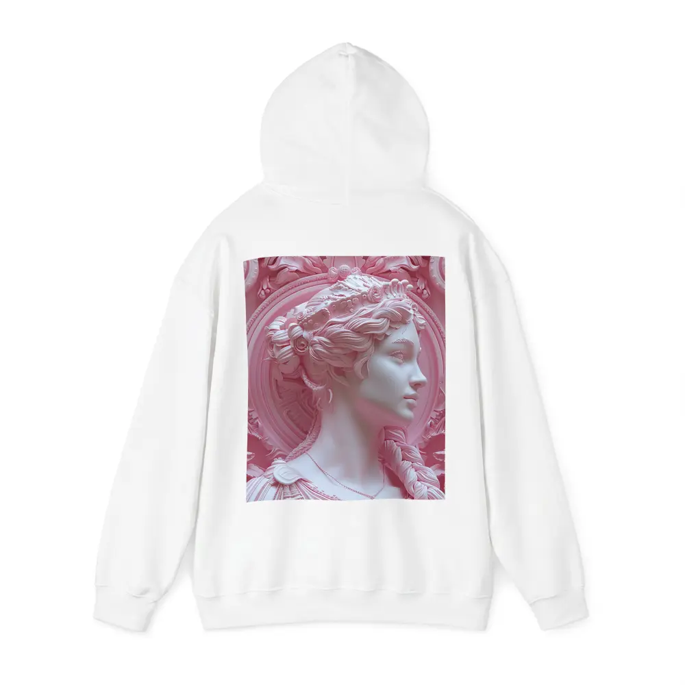 Pink Goddess Classical Relief Sculpture Art – Hoodies