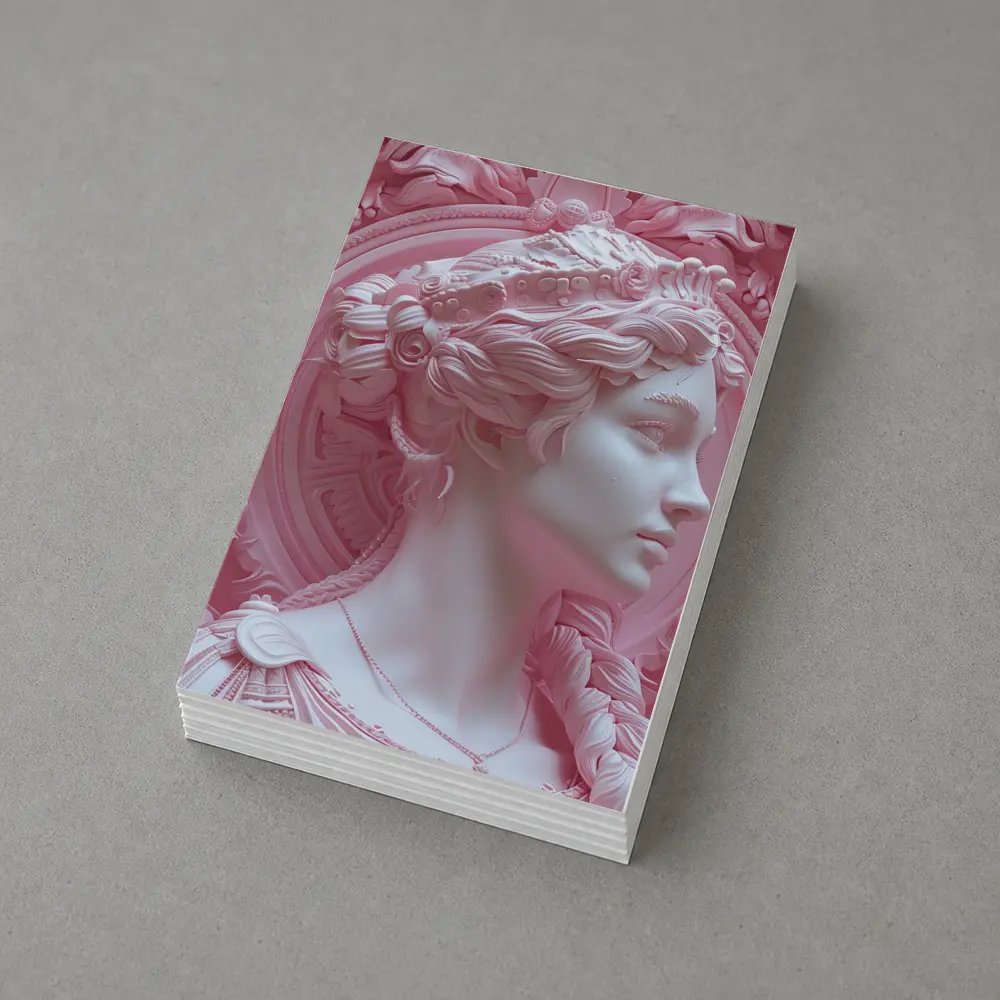 Pink Goddess Classical Relief Sculpture Art – Postcards