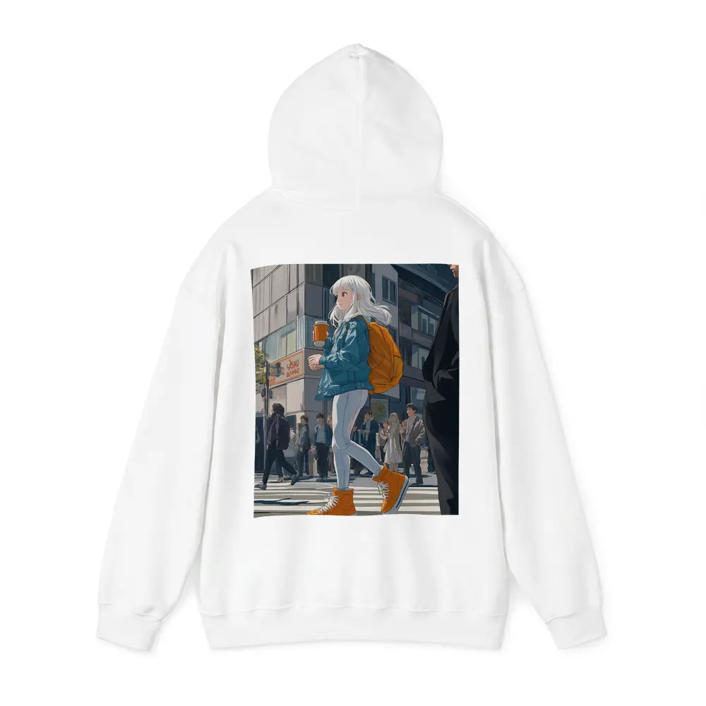 Anime Girl Crossing Street Tokyo Style – Hoodies