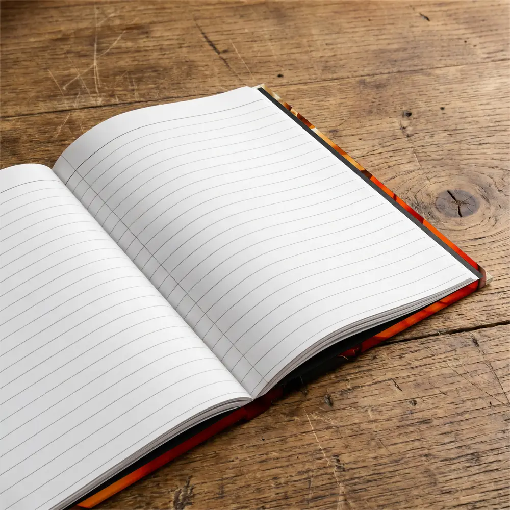 Woman Red Suit Autumn City Architecture – Notebooks