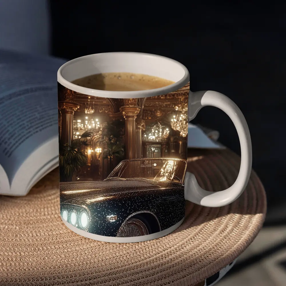 Classic Luxury Car Opulent Grand Hall – Mugs
