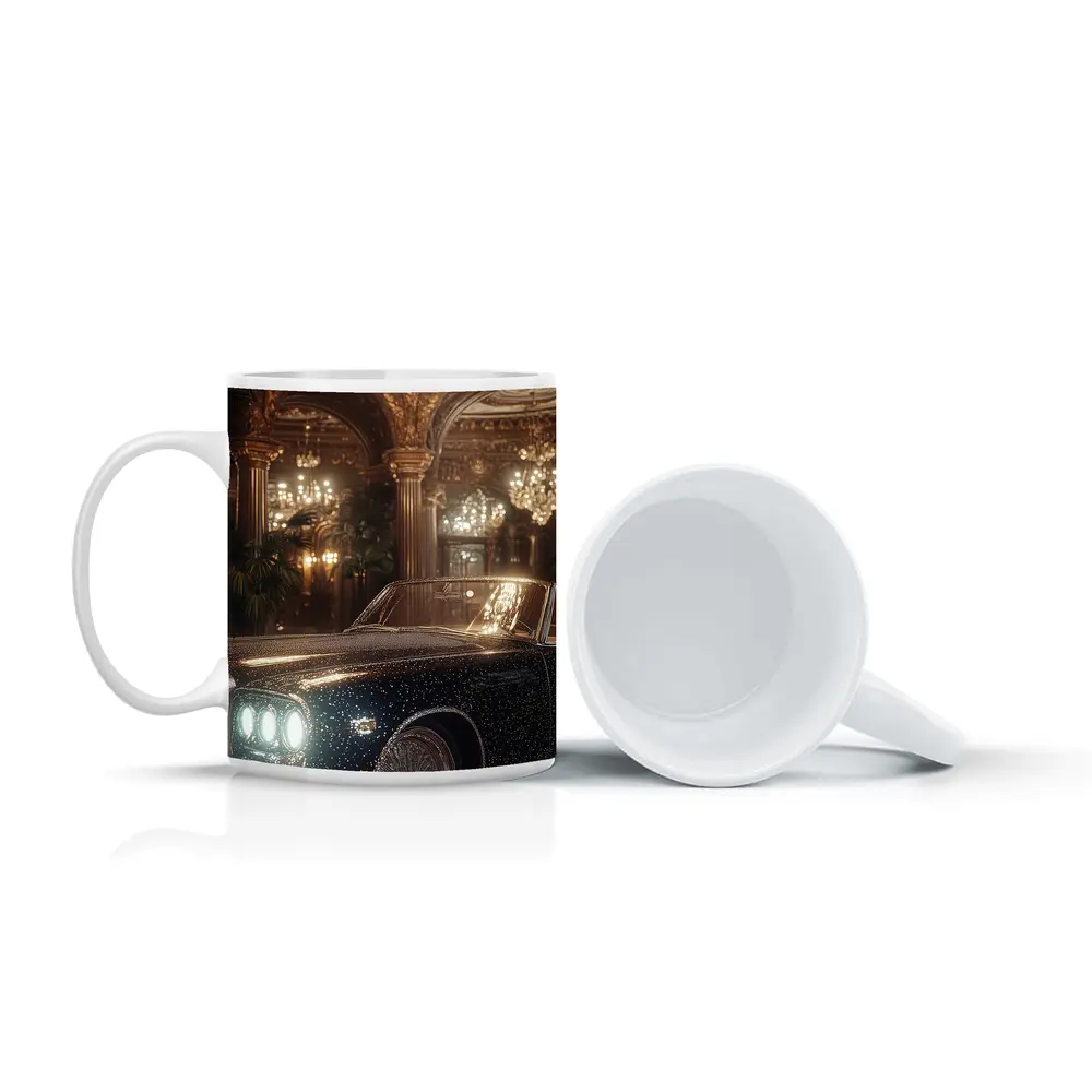 Classic Luxury Car Opulent Grand Hall – Mugs