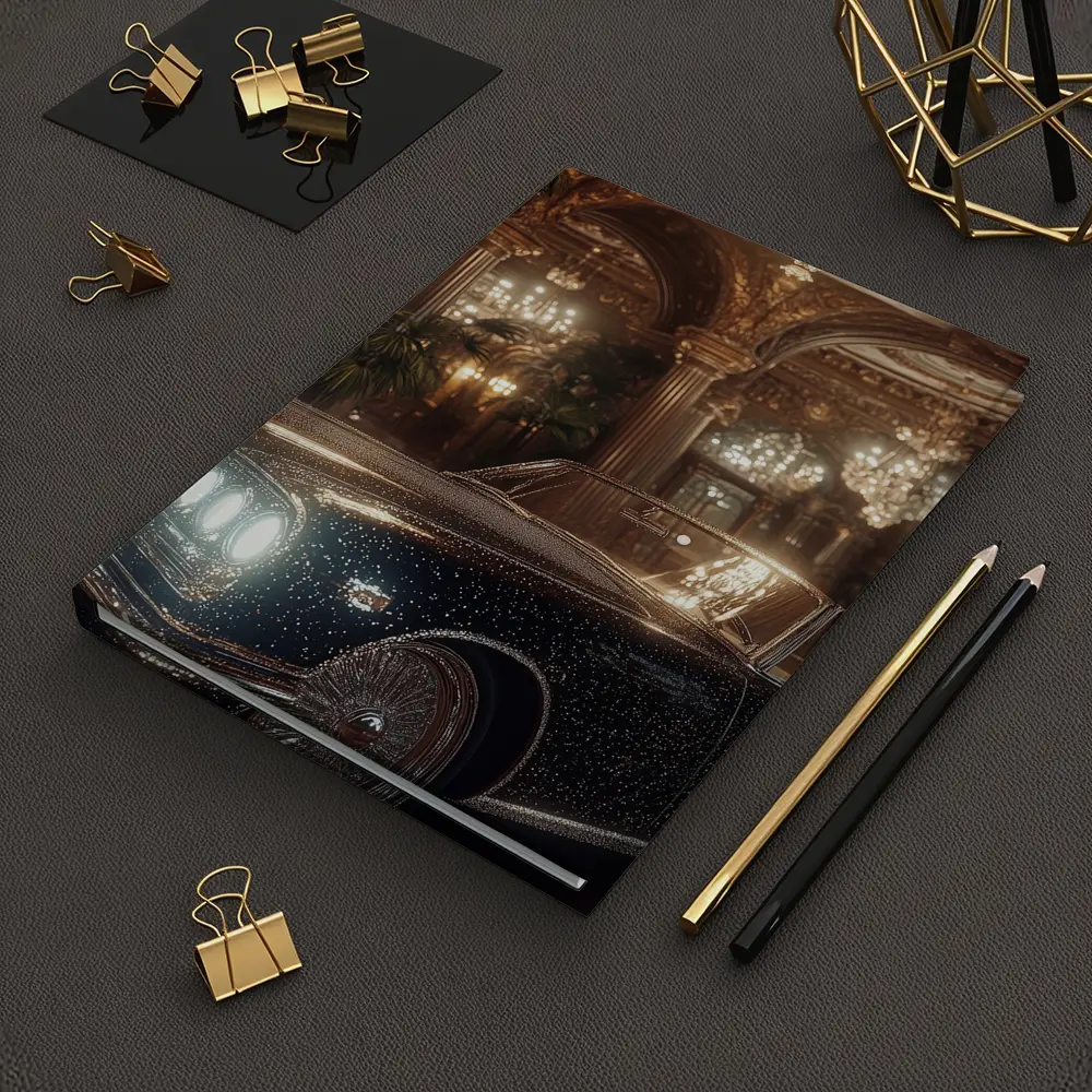 Classic Luxury Car Opulent Grand Hall – Notebooks
