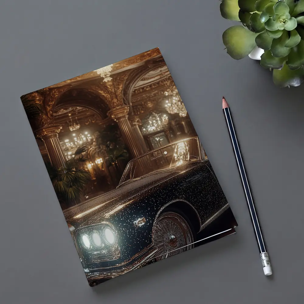 Classic Luxury Car Opulent Grand Hall – Notebooks