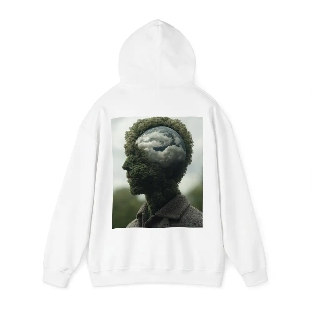 Man Head Made of Trees and Clouds – Hoodies