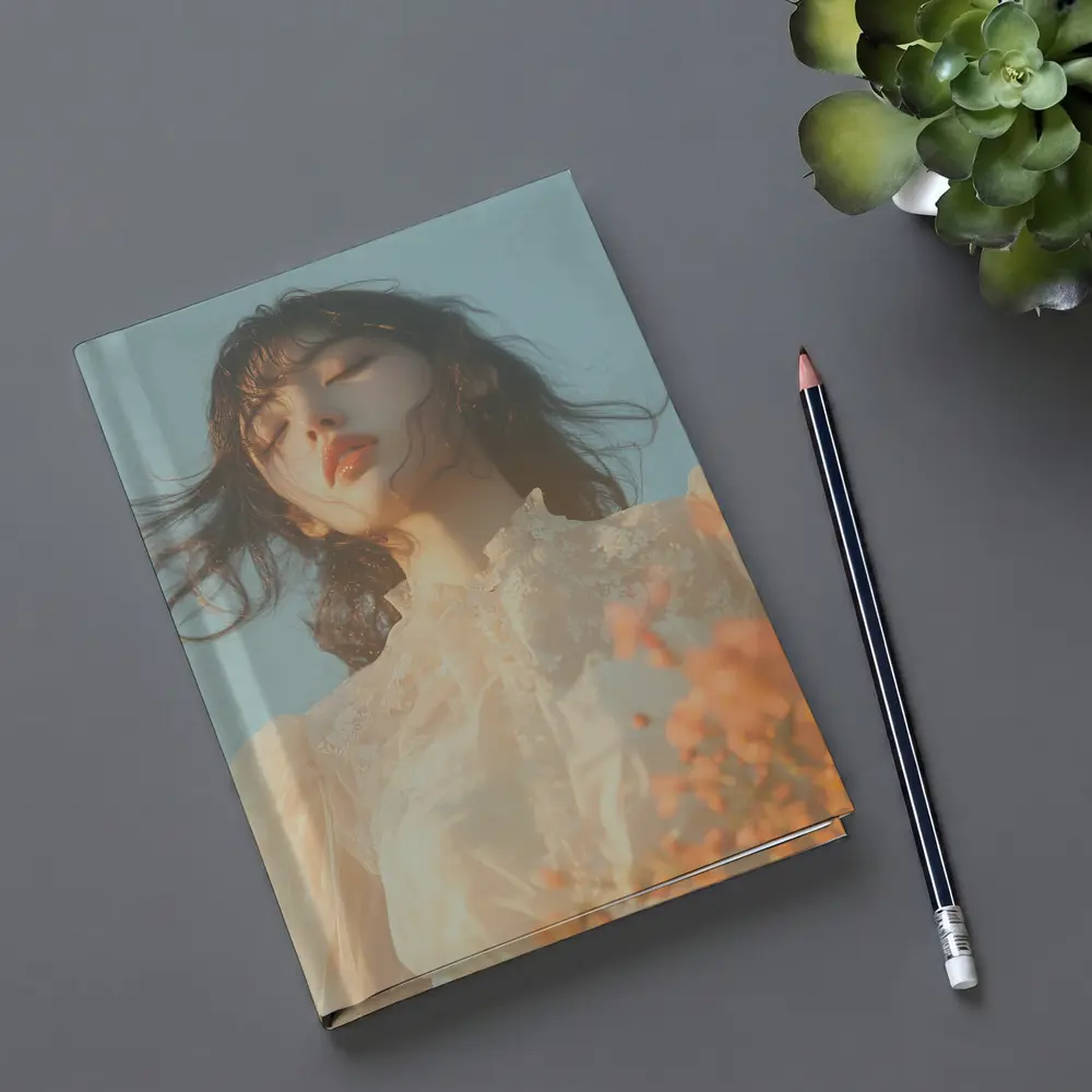 Dreamy Woman Lace Dress Soft Sky – Notebooks