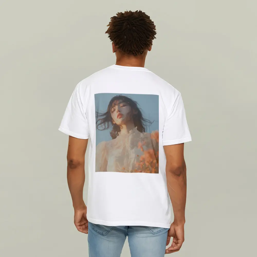 Dreamy Woman Lace Dress Soft Sky – T-Shirts