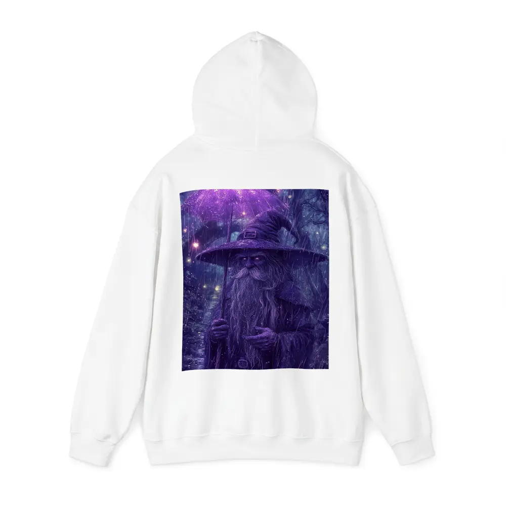 Purple Wizard Rain Fantasy Forest Art – Hoodies