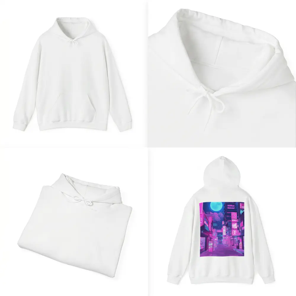 Anime Tokyo Street Neon Night Moon – Hoodies