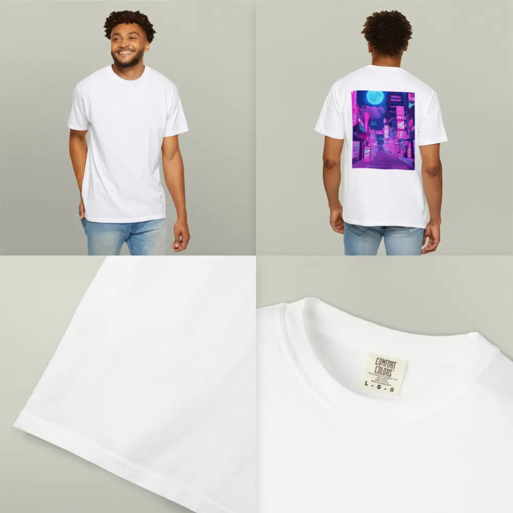 Anime Tokyo Street Neon Night Moon – T-Shirts