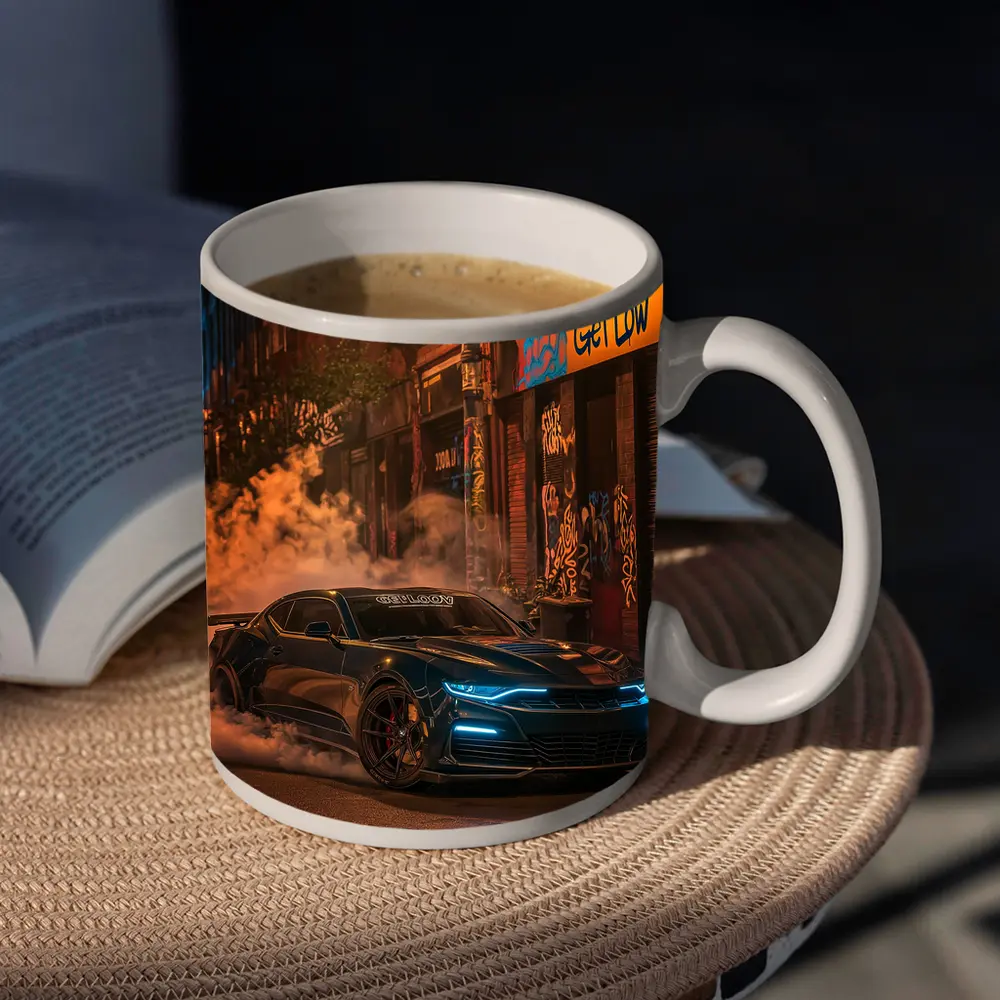 Chevrolet Camaro Neon Night Street Smoke – Mugs