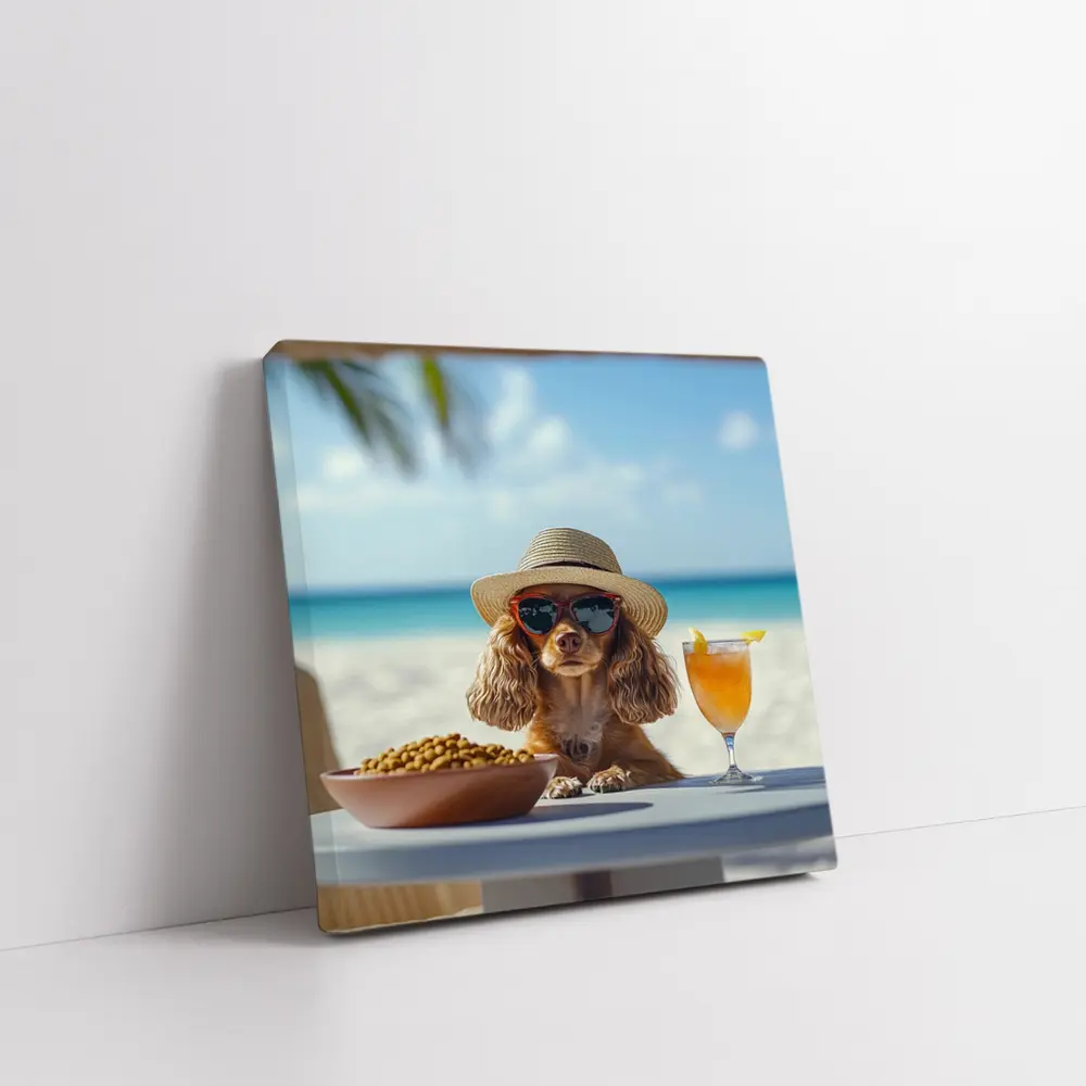 Cocker Spaniel Dog Sunglasses Beach Summer – Wall Art
