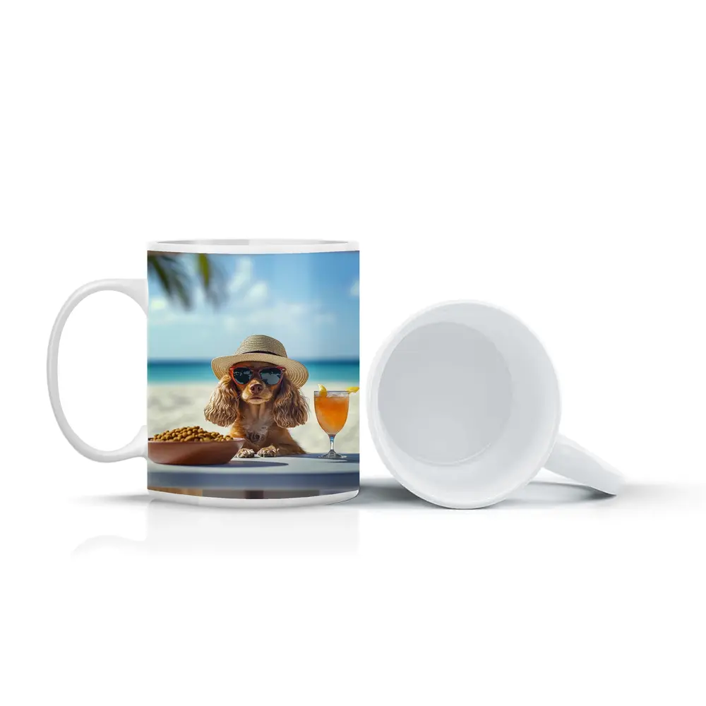 Cocker Spaniel Dog Sunglasses Beach Summer – Mugs