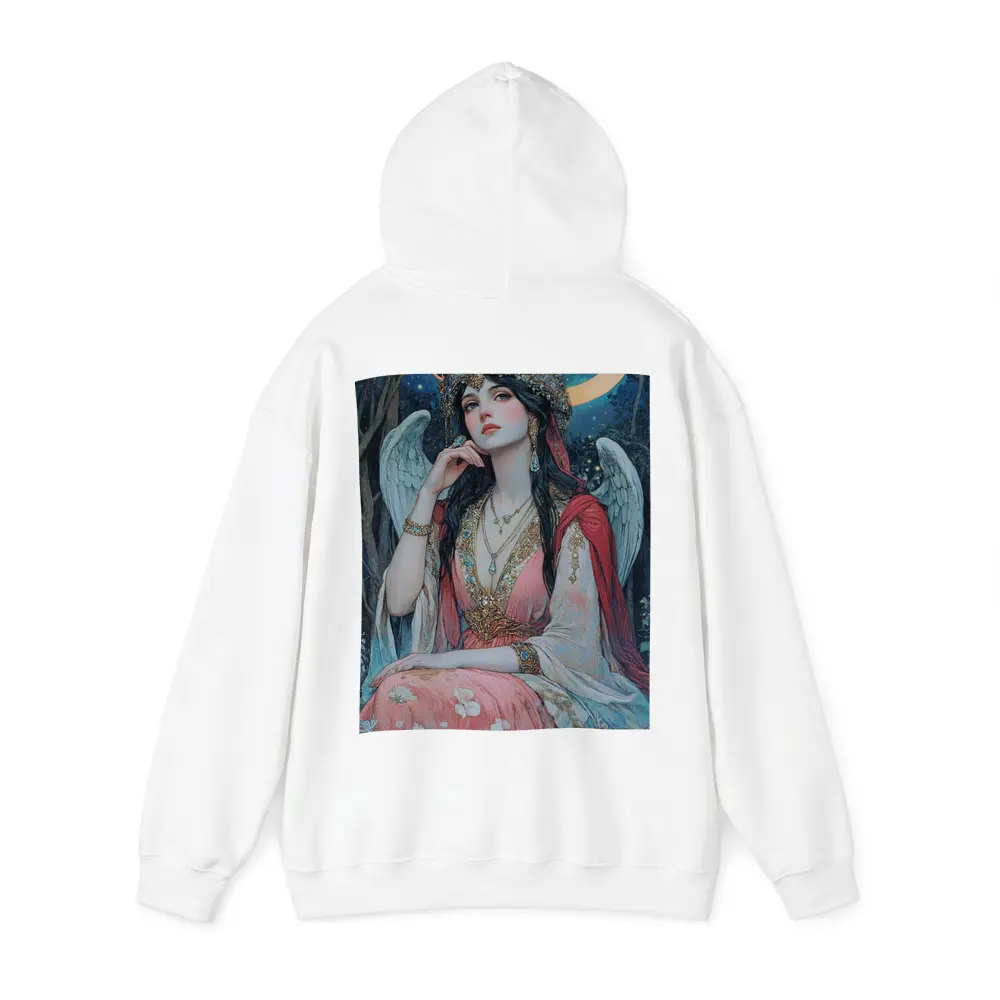 Angel Woman Jeweled Crown Starry Night Forest – Hoodies