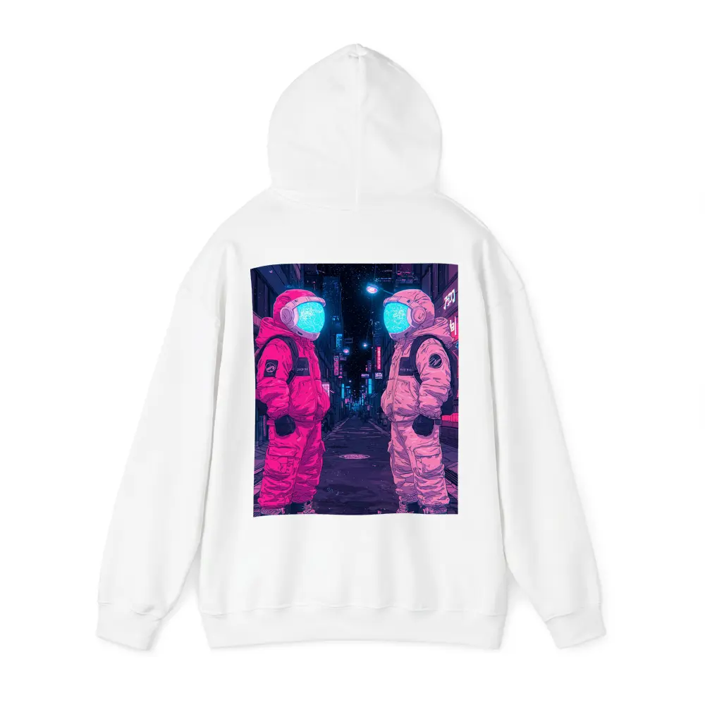 Astronauts Neon Tokyo Street Night Art – Hoodies