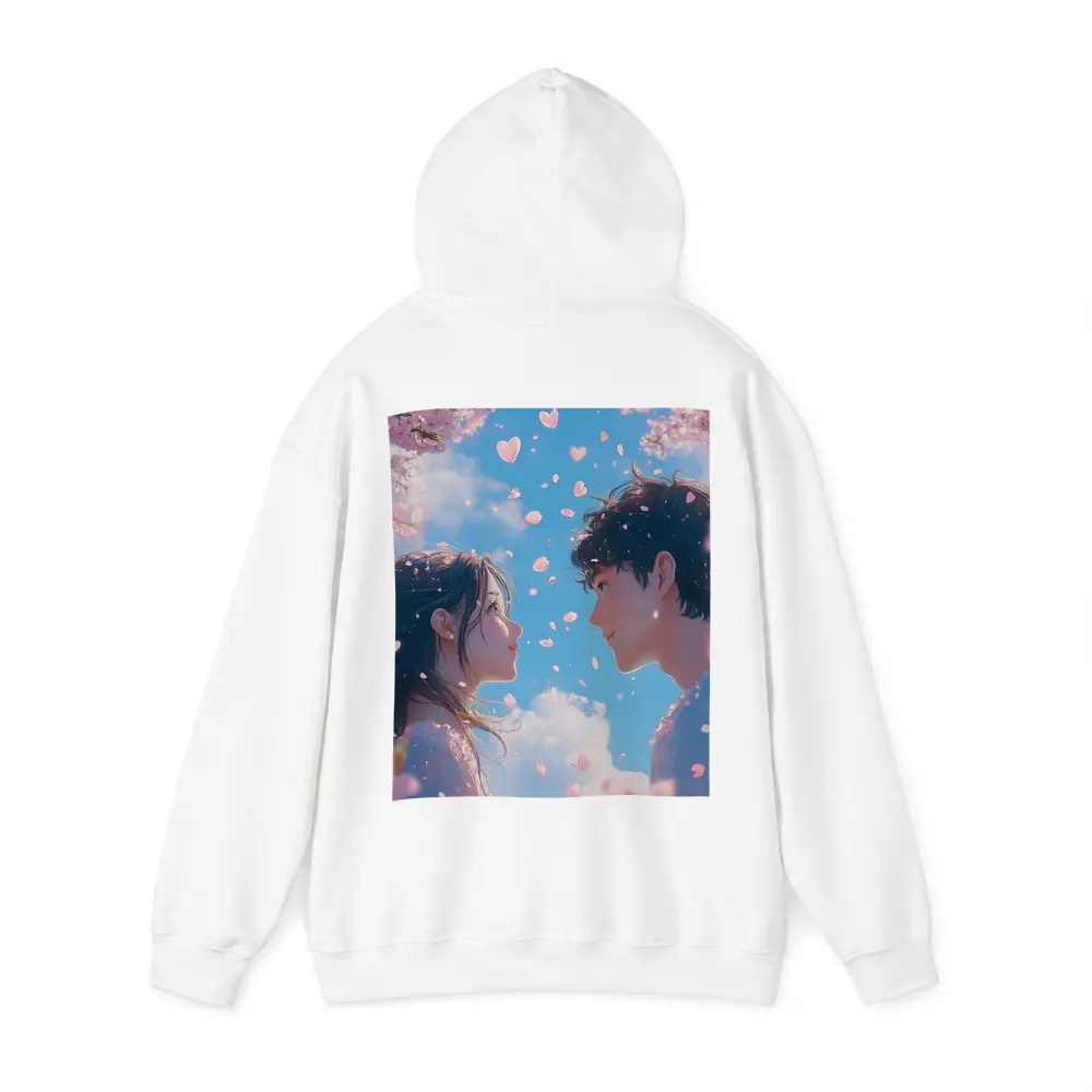 Anime Couple Cherry Blossom Blue Sky – Hoodies
