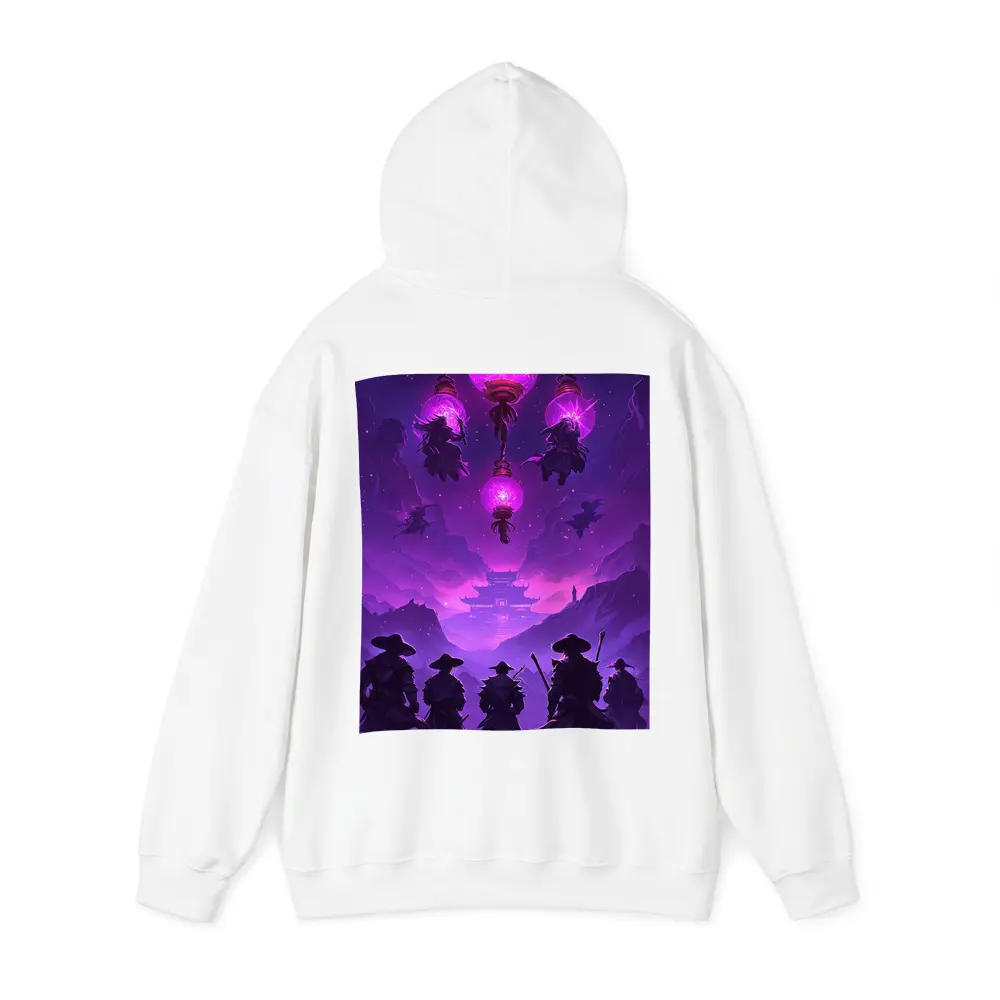 Samurai Warriors Purple Glowing Lanterns Night – Hoodies