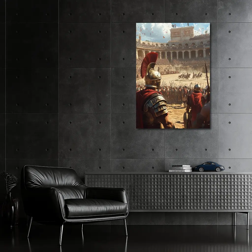 Roman Gladiator Arena Ancient Colosseum Battle – Wall Art