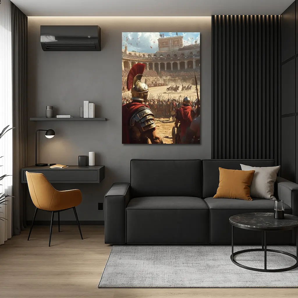 Roman Gladiator Arena Ancient Colosseum Battle – Wall Art