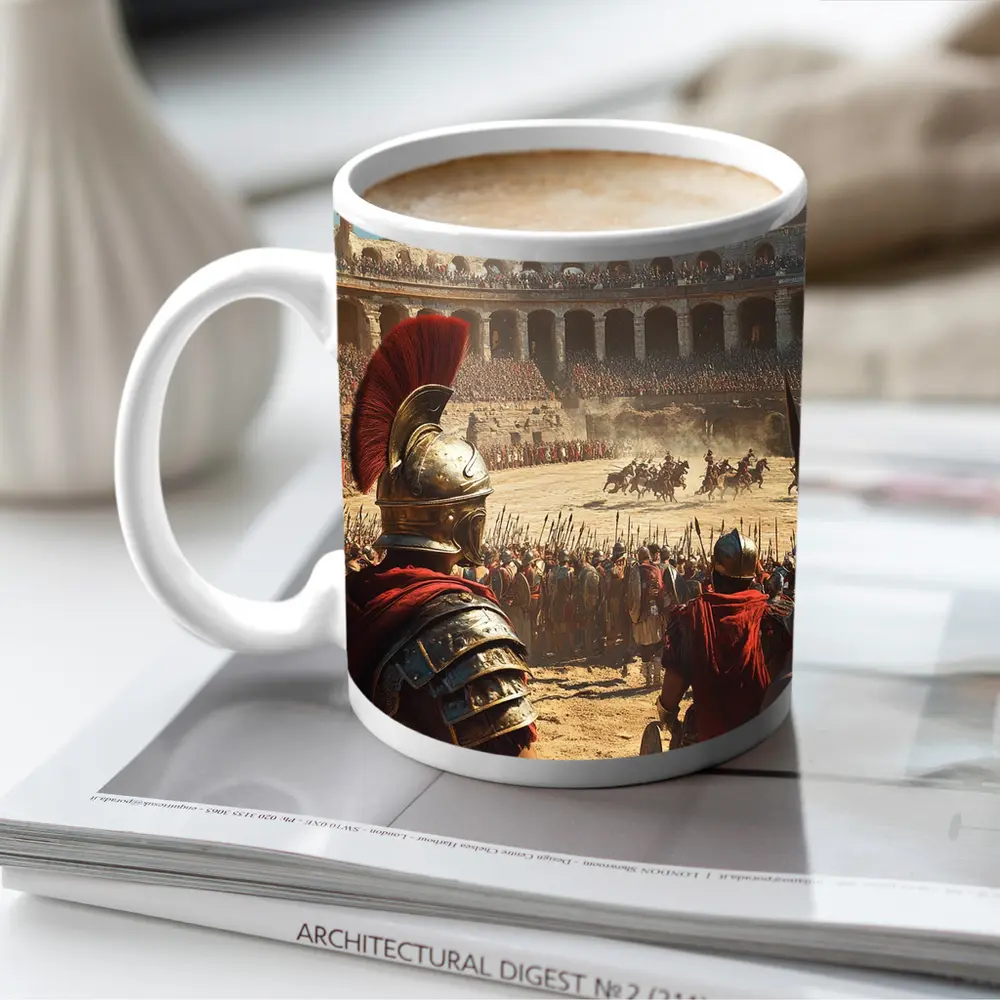 Roman Gladiator Arena Ancient Colosseum Battle – Mugs