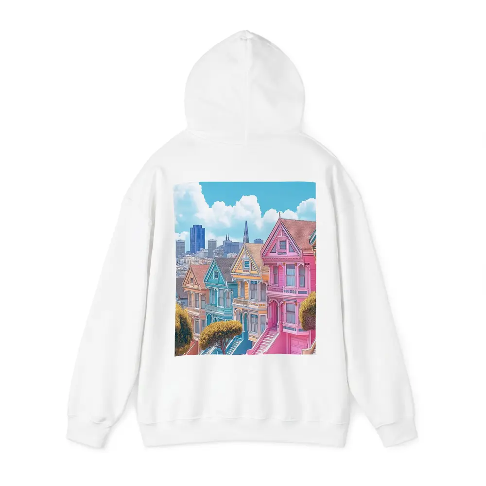 San Francisco Painted Ladies Victorian Houses Art – Hoodies