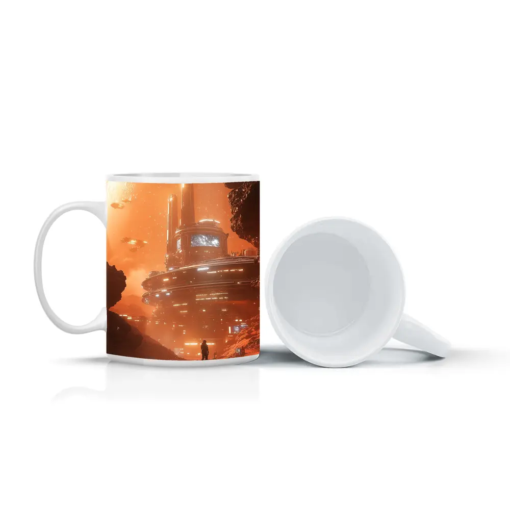Sci-Fi Mars Colony Base Space Explorer – Mugs