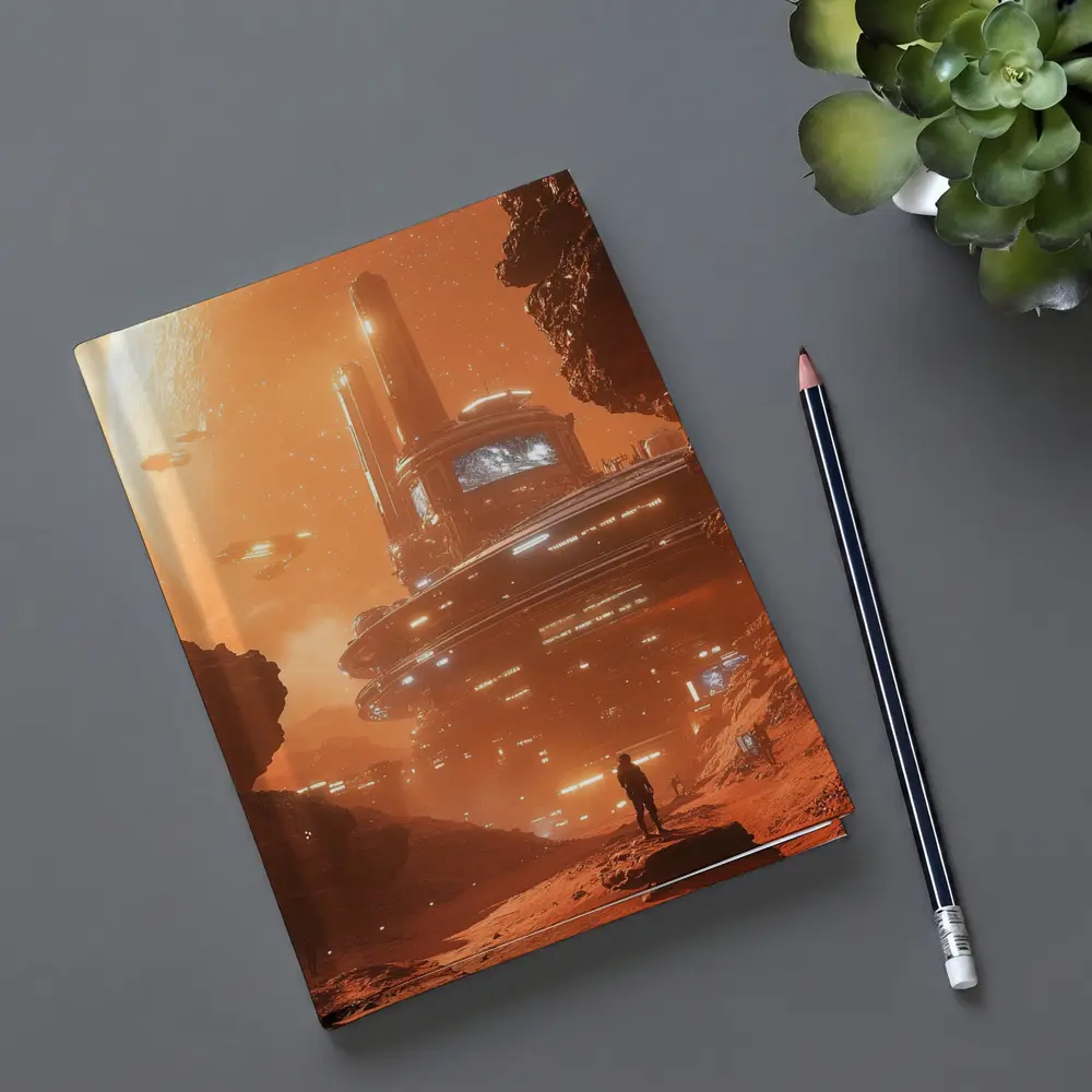 Sci-Fi Mars Colony Base Space Explorer – Notebooks