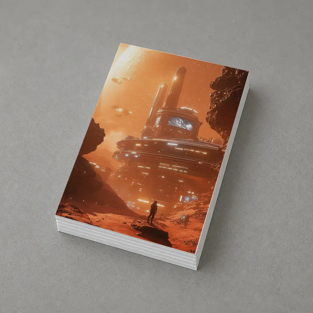 Sci-Fi Mars Colony Base Space Explorer – Postcards