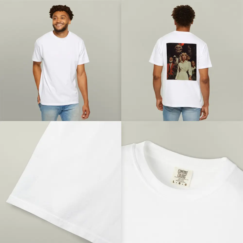 Retro Horror Scene Red Moon Night – T-Shirts