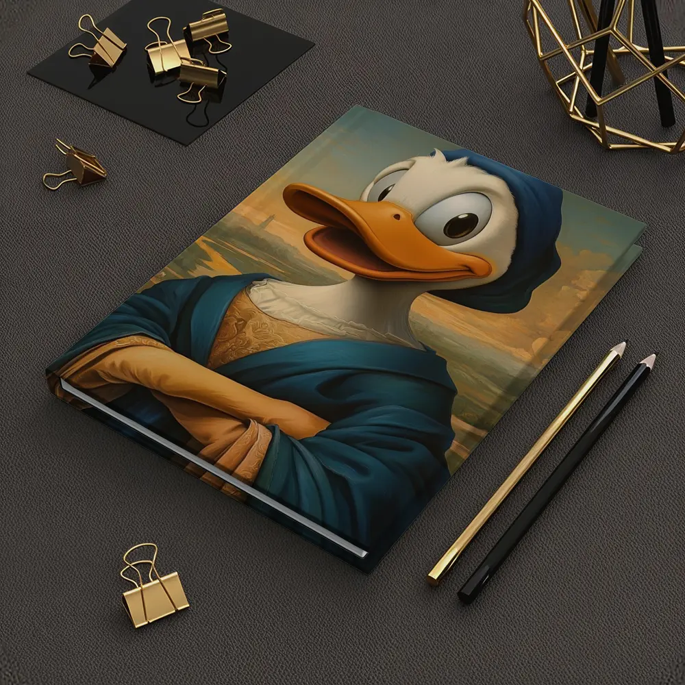 Donald Duck Mona Lisa Renaissance Portrait Painting – Notebooks