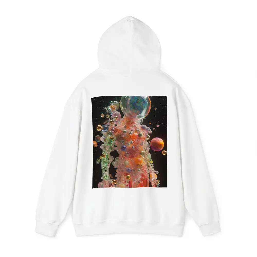 Glass Human Figure Cosmic Planets Space – Hoodies