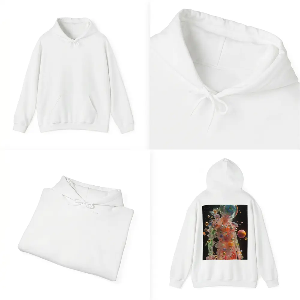 Glass Human Figure Cosmic Planets Space – Hoodies