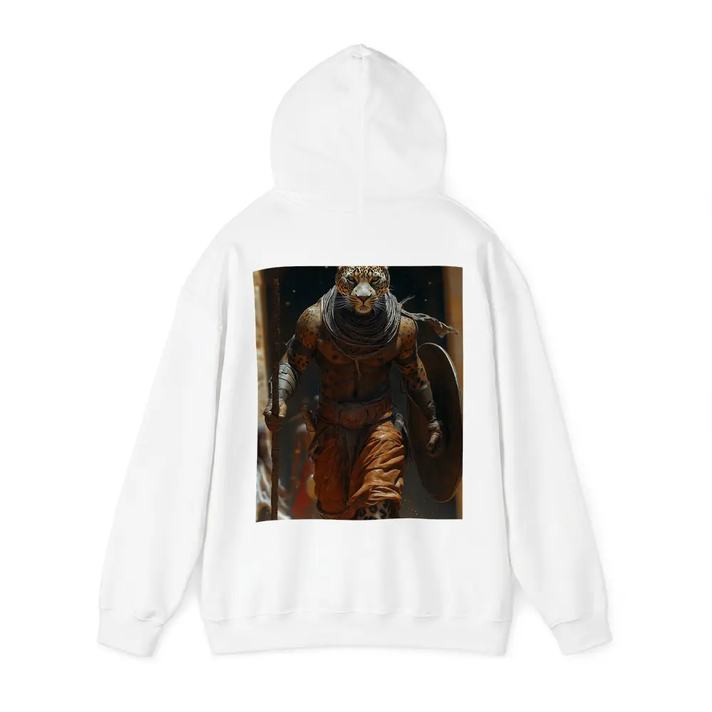Leopard Warrior Walking Ancient Desert Arena – Hoodies