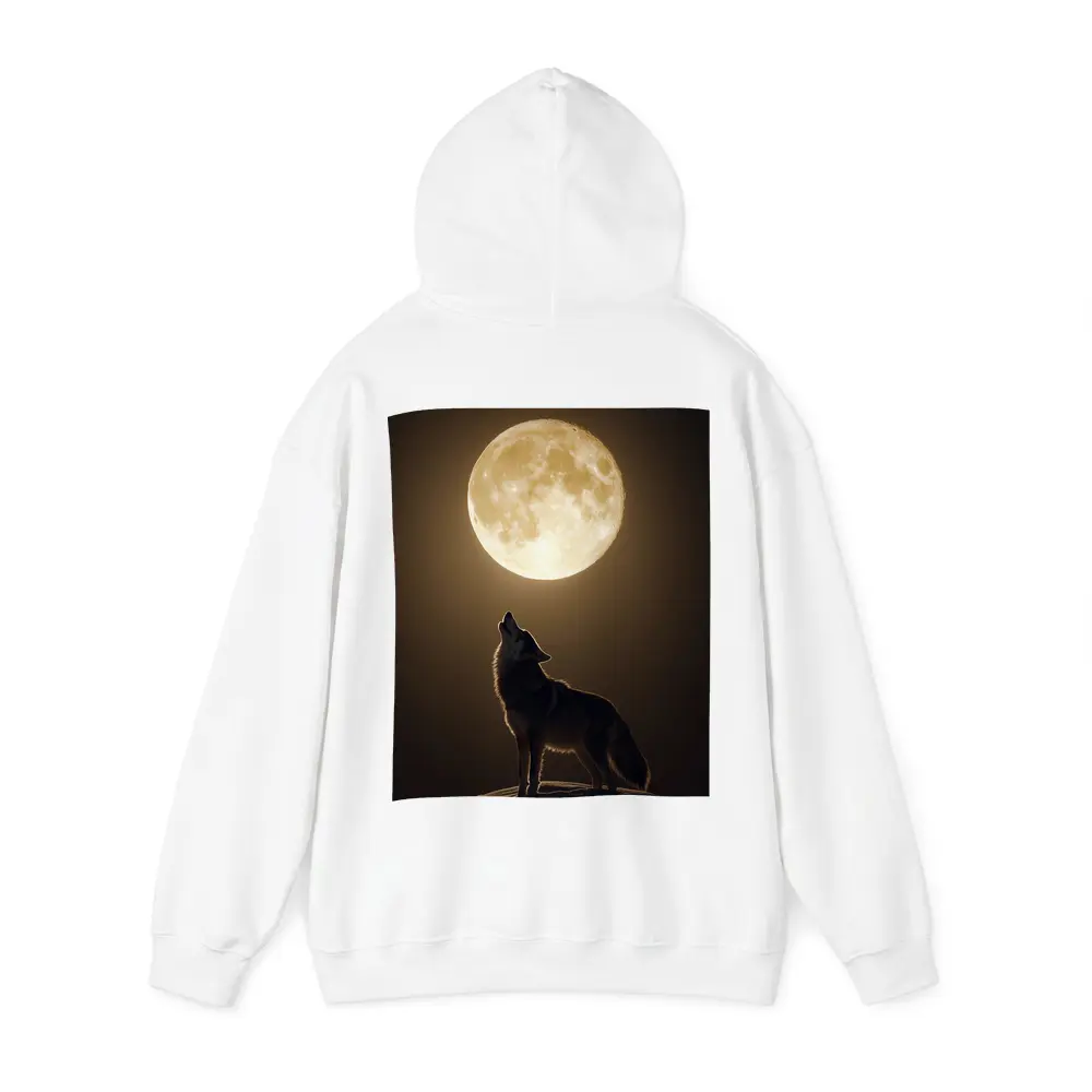 Wolf Howling At Full Moon Night – Hoodies