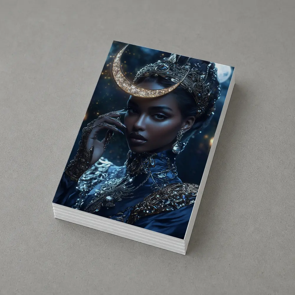 Moon Goddess Queen Dark Fantasy Portrait – Postcards