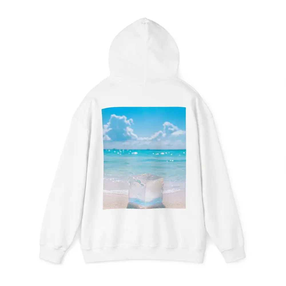 Ice Cube On Sunny Tropical Beach Shore – Hoodies