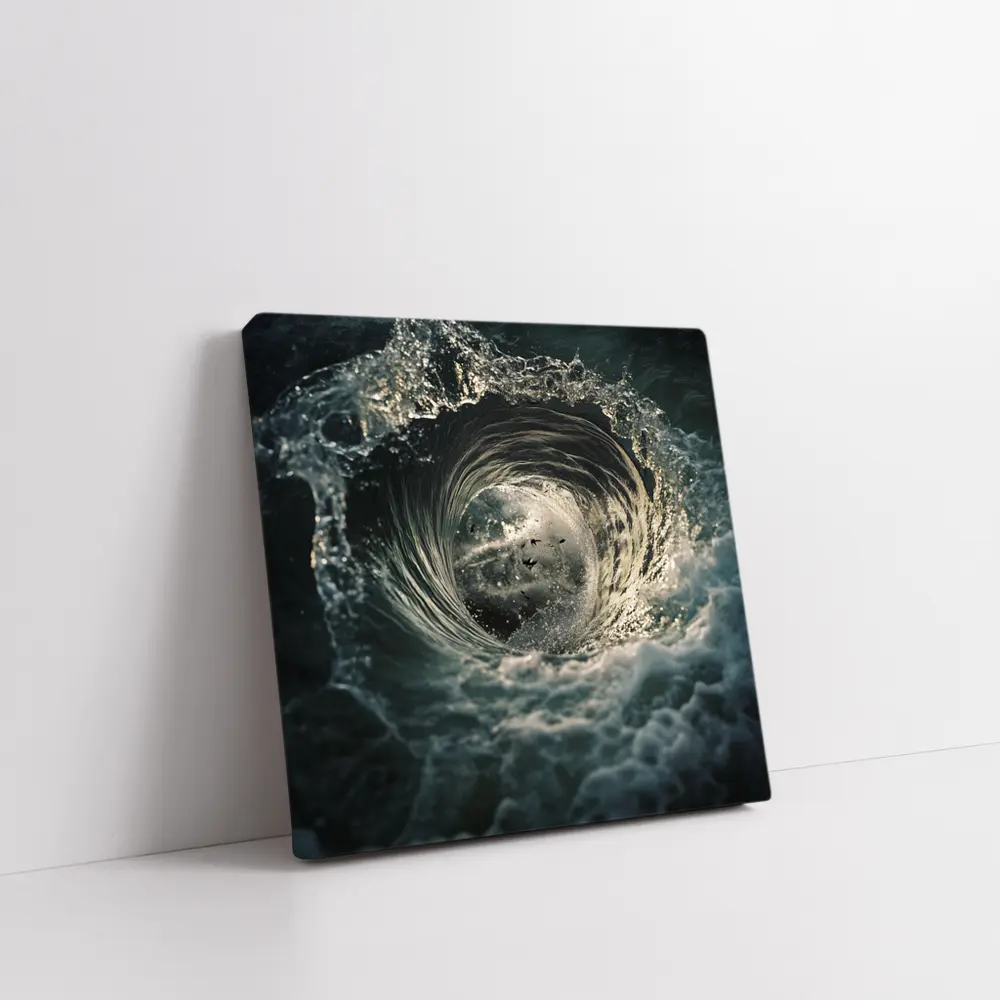 Ocean Wave Tunnel With Birds Inside – Wall Art
