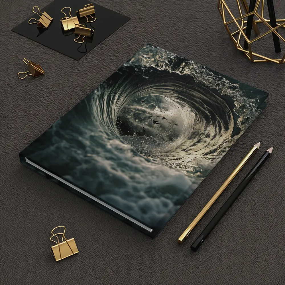 Ocean Wave Tunnel With Birds Inside – Notebooks