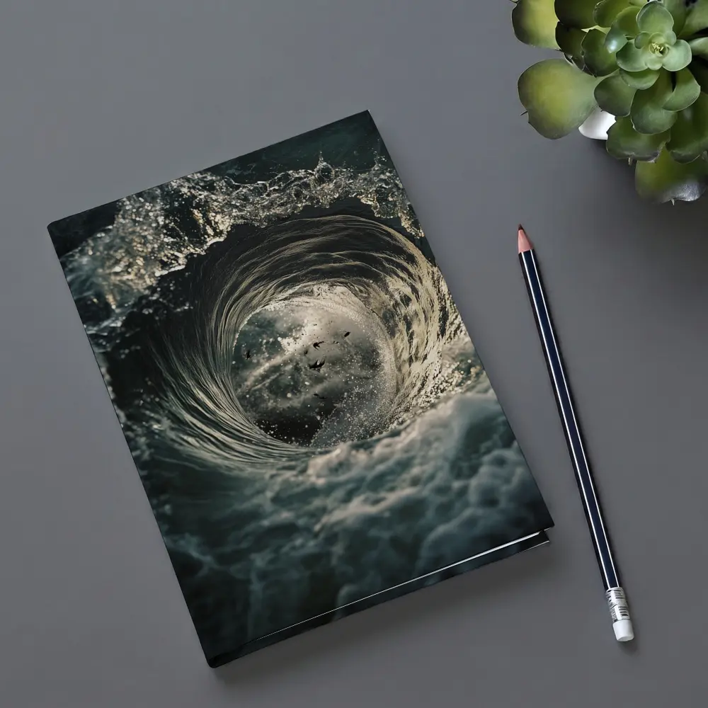 Ocean Wave Tunnel With Birds Inside – Notebooks