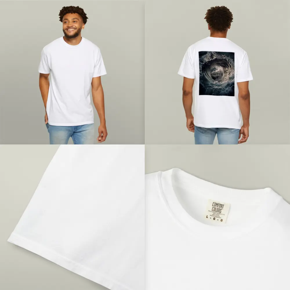 Ocean Wave Tunnel With Birds Inside – T-Shirts
