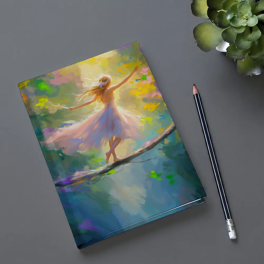 Ballerina Dancing on Branch Fantasy Art – Notebooks