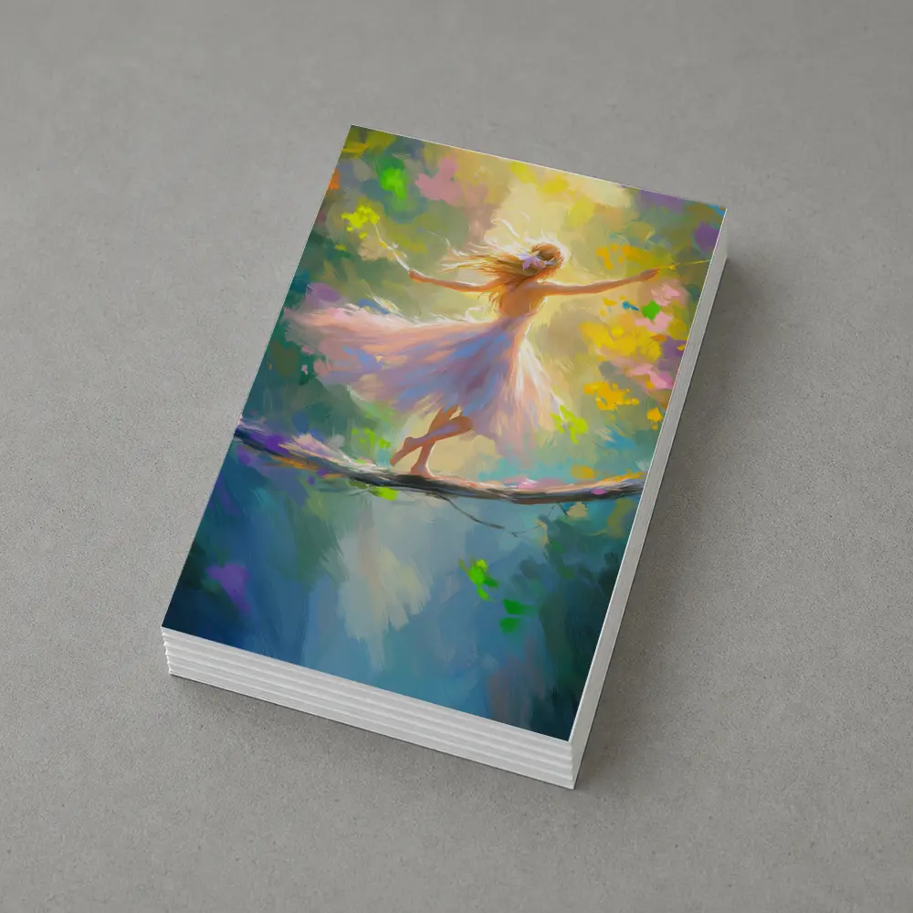 Ballerina Dancing on Branch Fantasy Art – Postcards