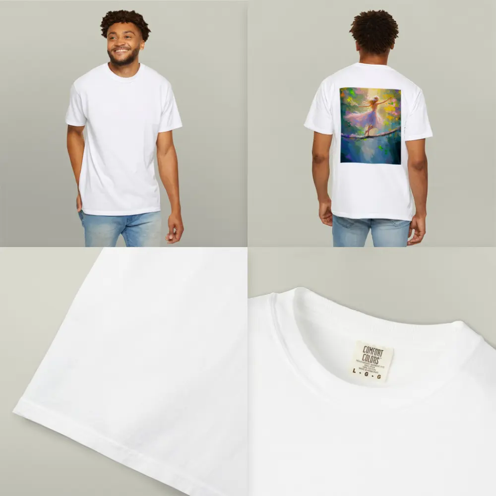 Ballerina Dancing on Branch Fantasy Art – T-Shirts