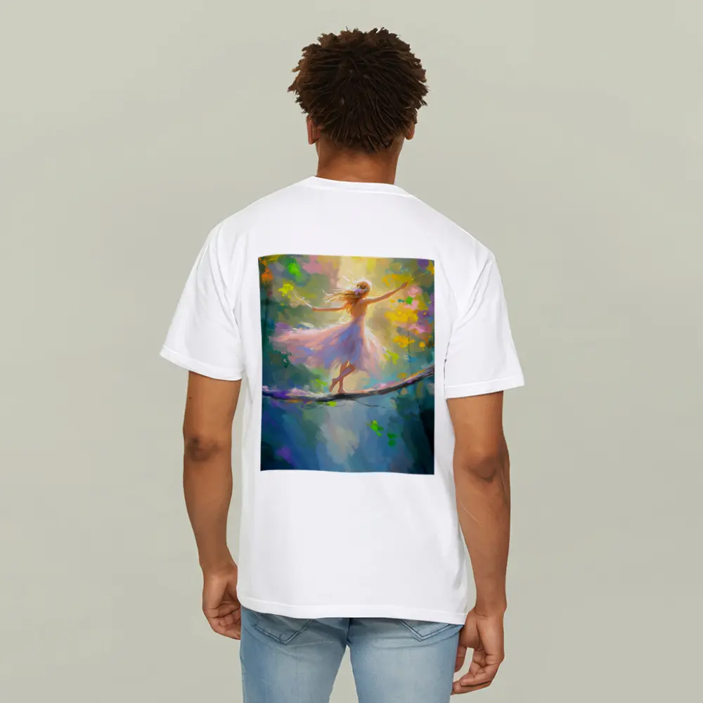Ballerina Dancing on Branch Fantasy Art – T-Shirts